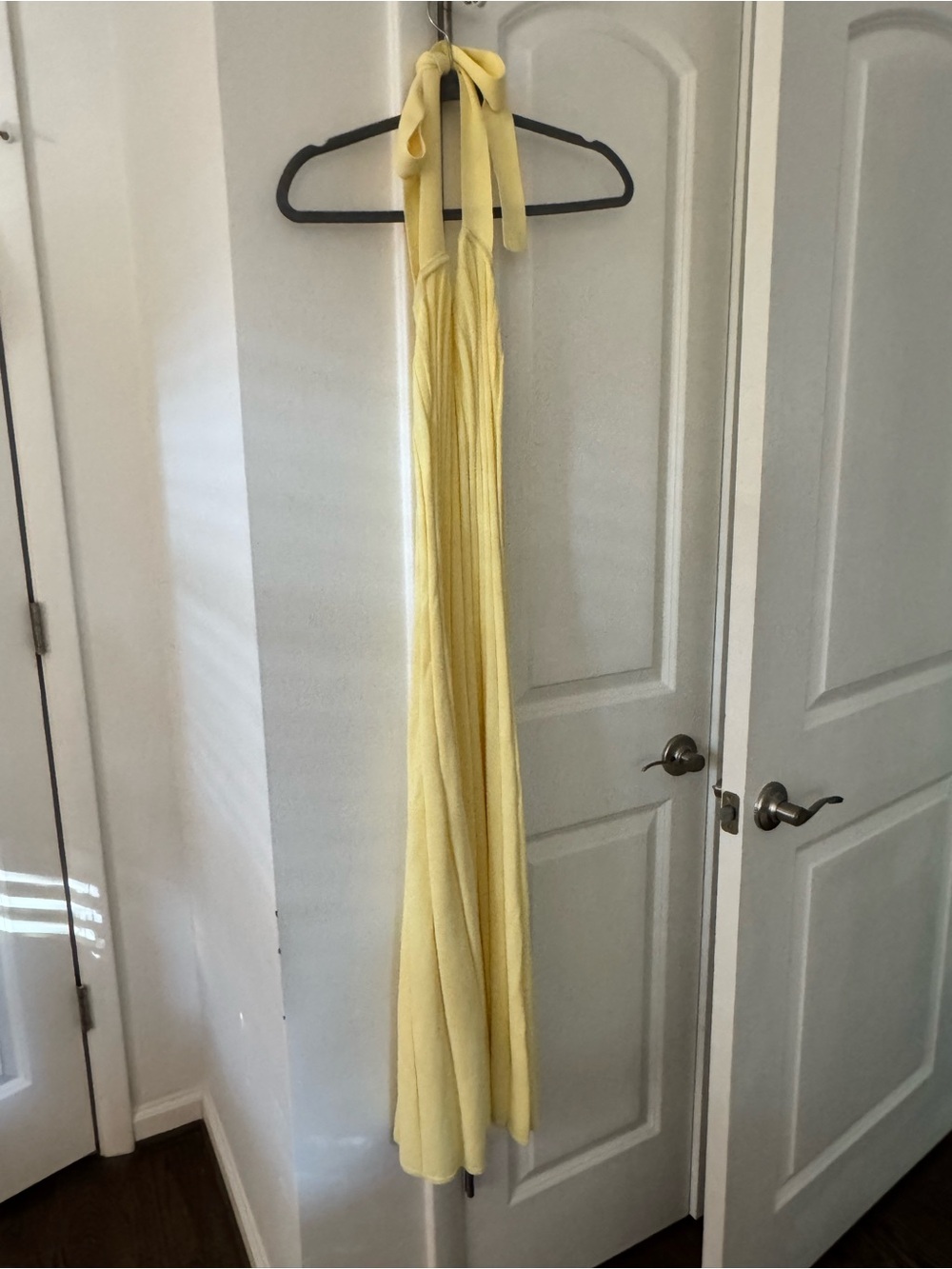 Meshki Pale Yellow Knit Dress